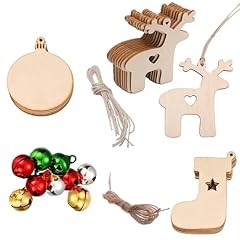 40pcs wooden christmas for sale  Delivered anywhere in UK