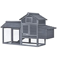 PawHut Small Chicken Coop with Run Hen House Poultry for sale  Delivered anywhere in UK