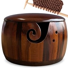 Wood yarn bowl for sale  Delivered anywhere in USA 