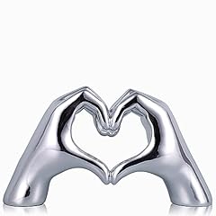 Silver heart sculptures for sale  Delivered anywhere in USA 