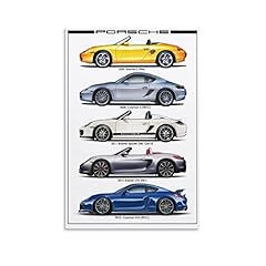 Poster supercar porsche d'occasion  Livré partout en France