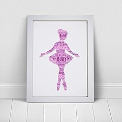 Personalised ballerina word for sale  Delivered anywhere in UK