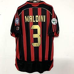 Generic Maldini#3 Maglia Retro 2006-2007 Full Patch Red&Black Color (XXL, Red&Black) usato  Spedito ovunque in Italia 