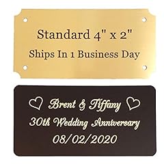 Engraved brass plaque for sale  Delivered anywhere in USA 