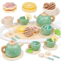 Wooden tea set for sale  Delivered anywhere in UK
