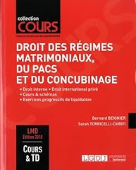 Droit regimes matrimoniaux d'occasion  Livré partout en France