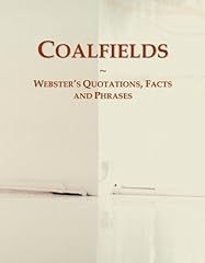 Coalfields webster quotations for sale  Delivered anywhere in UK