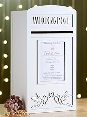 Personalised white wedding for sale  Delivered anywhere in UK