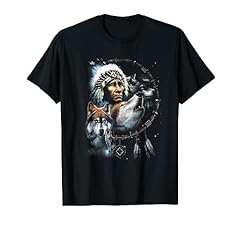 Native wolf shirt for sale  Delivered anywhere in UK