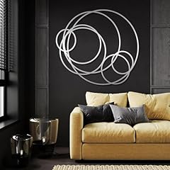 Metal circles wall for sale  Delivered anywhere in USA 