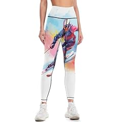Skier watercolor yoga for sale  Delivered anywhere in UK