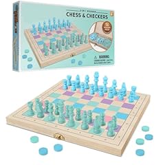 Wooden chess checkers for sale  Delivered anywhere in USA 
