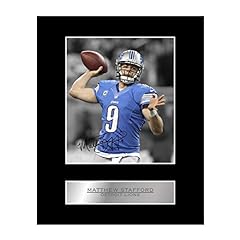 Matthew Stafford Print Signed Mounted Photo Display for sale  Delivered anywhere in Canada