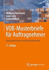 Vob musterbriefe auftragnehmer gebraucht kaufen  Wird an jeden Ort in Deutschland