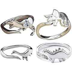 Dinosaur rings 4pcs for sale  Delivered anywhere in USA 