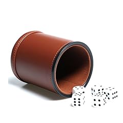 Leather dice cup for sale  Delivered anywhere in USA 