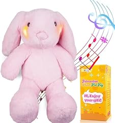 Pink musical bunny for sale  Delivered anywhere in USA 