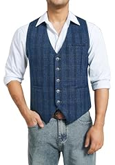Enlision blue waistcoat for sale  Delivered anywhere in UK
