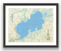 Map lake koshkonong for sale  Delivered anywhere in USA 