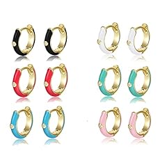 Enamel earrings women for sale  Delivered anywhere in USA 