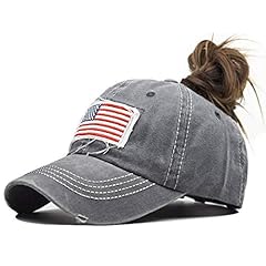 Distressed ponytail hat for sale  Delivered anywhere in USA 