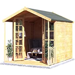 BillyOh Summerhouse 8 x 6 Log Cabin with Veranda Garden for sale  Delivered anywhere in UK