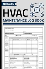Hvac maintenance log for sale  Delivered anywhere in UK