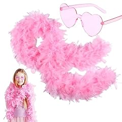 6.6ft pink feather for sale  Delivered anywhere in UK