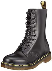 Dr. Martens Original 10 Eye Boot,Black Smooth,7 UK, used for sale  Delivered anywhere in USA 