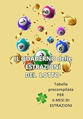 Quaderno delle estrazioni usato  Spedito ovunque in Italia 