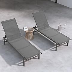 Woajuqo aluminum chaise for sale  Delivered anywhere in USA 