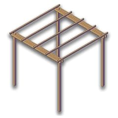 Pergola giardino 300x300 usato  Spedito ovunque in Italia 