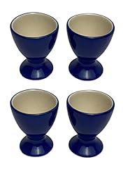 Windhorse Blue Cameo Set of Egg Cups Navy Blue with for sale  Delivered anywhere in UK
