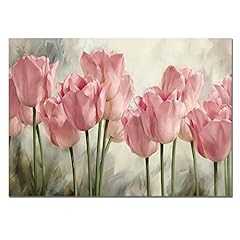 Pink flower paintings for sale  Delivered anywhere in USA 