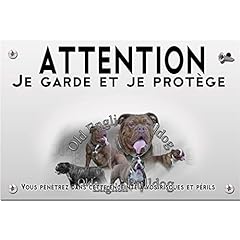 Plaque plastique attention d'occasion  Livré partout en France