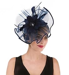 Fascinator hat feather for sale  Delivered anywhere in UK