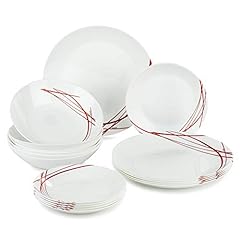 ARCOPAL P3363, Domitille Rouge Collection 18 Pcs Dinnerware for sale  Delivered anywhere in Canada