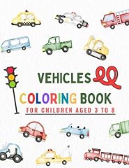 Vehicles coloring book d'occasion  Livré partout en France
