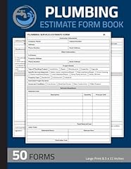 Plumbing estimate form for sale  Delivered anywhere in USA 