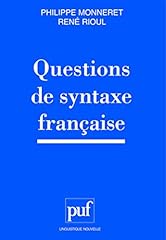 Questions syntaxe française d'occasion  Livré partout en France