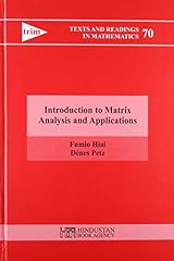 Introduction matrix analysis d'occasion  Livré partout en Belgiqu