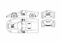 Photo blueprint porsche for sale  Delivered anywhere in UK