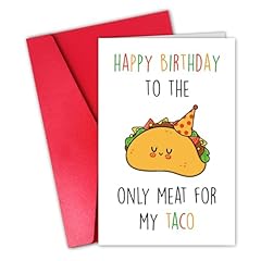 Csmosjgreetings taco funny for sale  Delivered anywhere in USA 