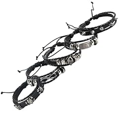 Braccialetti pelle intrecciata usato  Spedito ovunque in Italia 