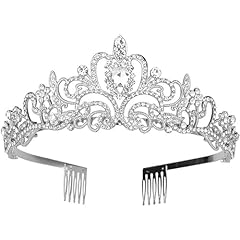 Tiara crown crystal for sale  Delivered anywhere in UK