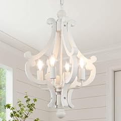 Distressed white chandelier for sale  Delivered anywhere in UK