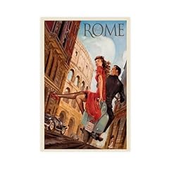 Vintage reiseposter rom gebraucht kaufen  Wird an jeden Ort in Deutschland