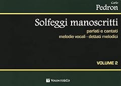Solfeggi manoscritti parlati usato  Spedito ovunque in Italia 