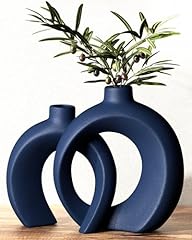 Blue vase set for sale  Delivered anywhere in USA 
