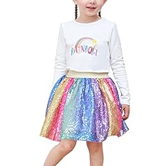 Girls skirt rainbow for sale  Delivered anywhere in UK